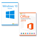 Vorteilspaket Microsoft Windows 10 Home & Microsoft Office 2019 Professional Plus