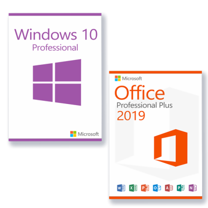 Vorteilspaket Microsoft Windows 10 Professional & Microsoft Office 2019 Professional Plus