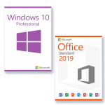 Vorteilspaket Microsoft Windows 10 Professional & Microsoft Office 2019 Standard Lizenz für 3 PC