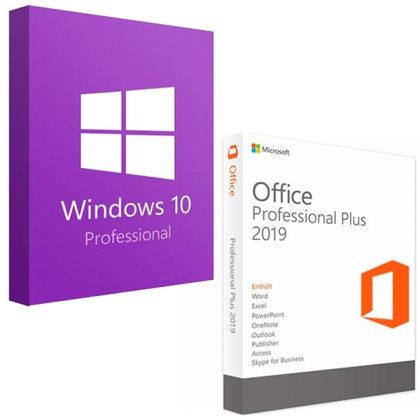 Vorteilspaket Microsoft Windows 10 Professional & Microsoft Office 2019 Professional Plus